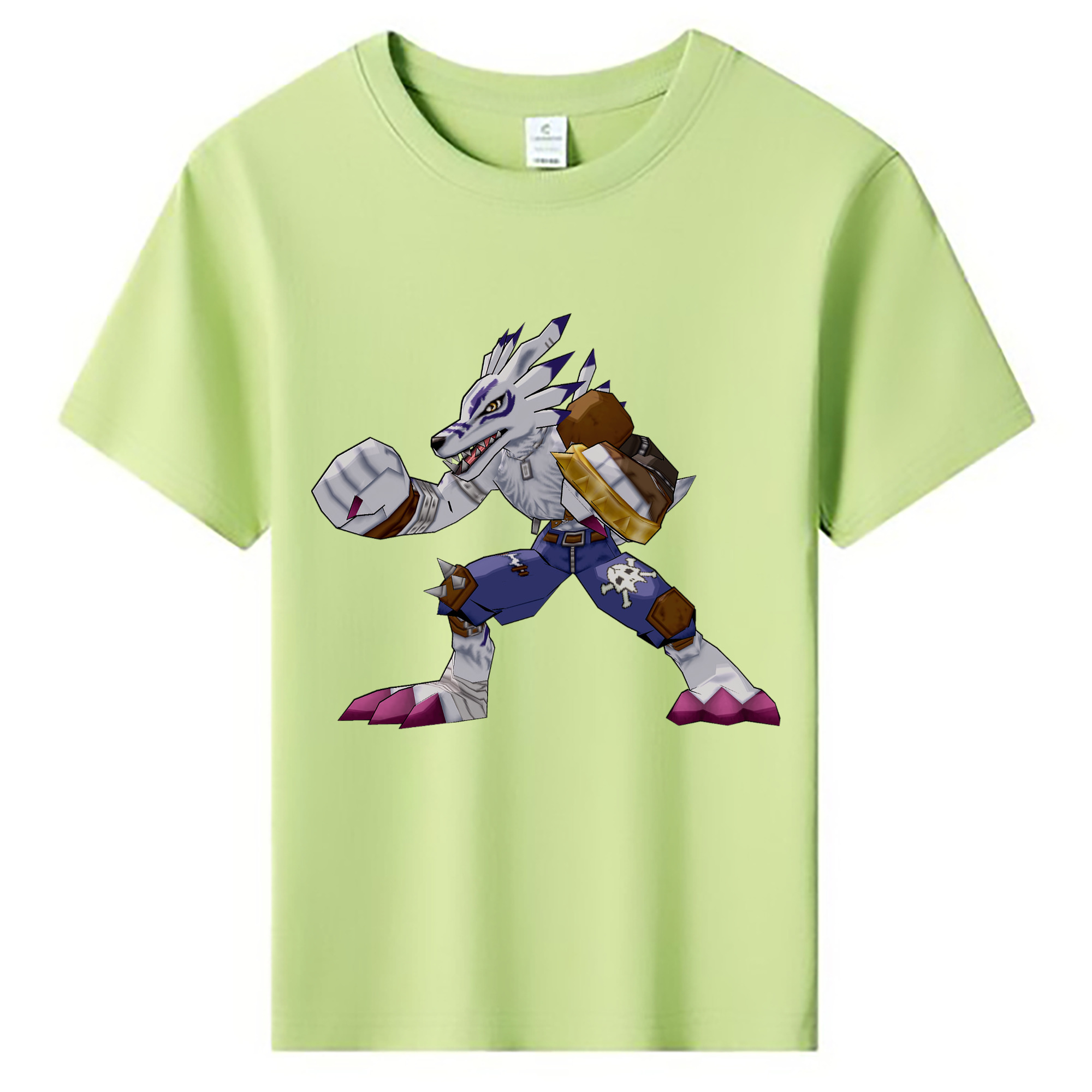 （画像用） Digimon デジタルモンスター/デジモン 綿100％キッズTシャツ（フロントプリント）